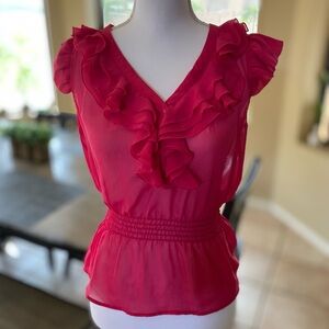 Vintage Forever 21 SHEER blouse / top